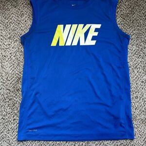 Nike Dri-Fit Top in Bold Blue